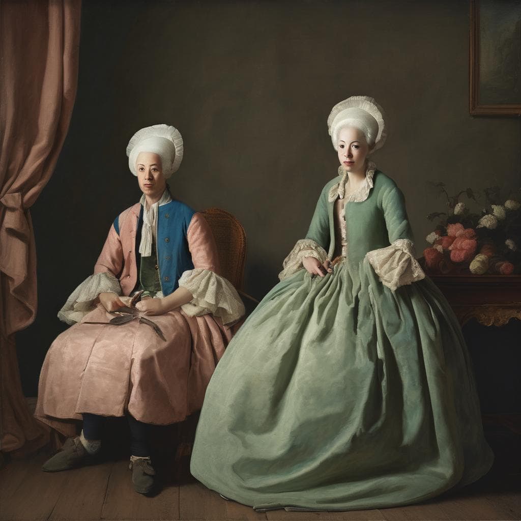 Χαρακτηριστικά αντίγραφα ζωγραφικής εποχής μπαρόκ με σύγχρονους δημιουργούς τέχνης.